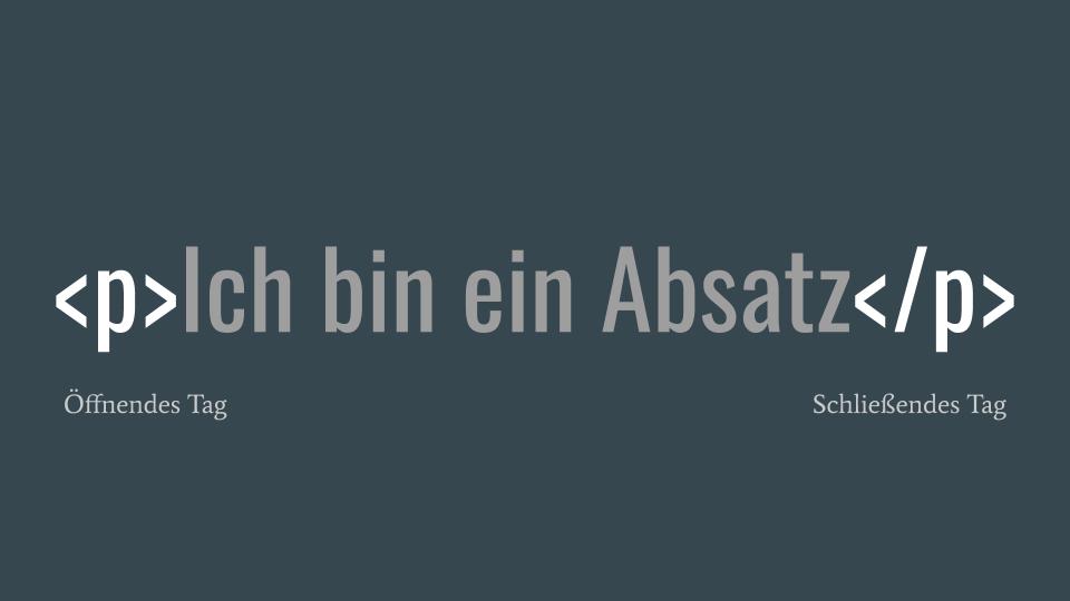 Beispiel eines Tags